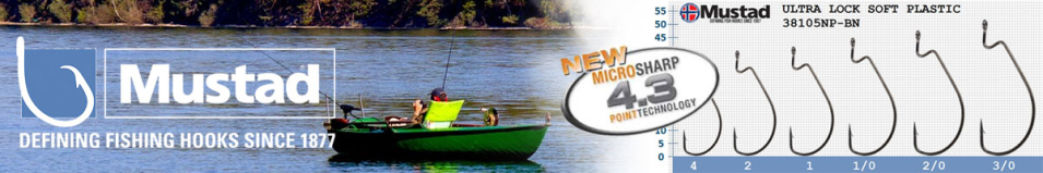 Mustad Ultra Lock Soft Plastic 38105NP-BN