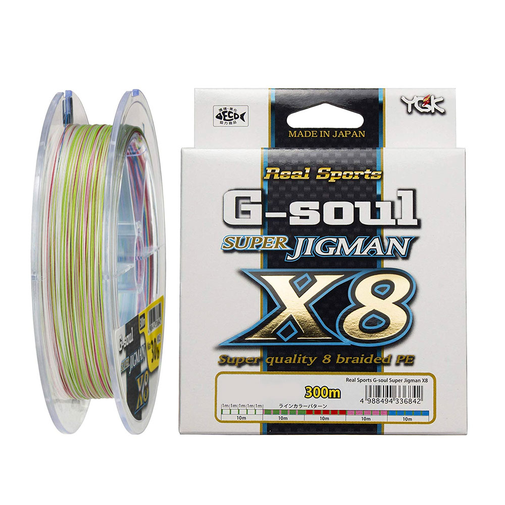 Шнур плетеный YGK G-Soul Super Jig Man X8 300m