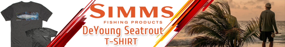 Simms DeYoung Seatrout T-Shirt Charcoal Heather