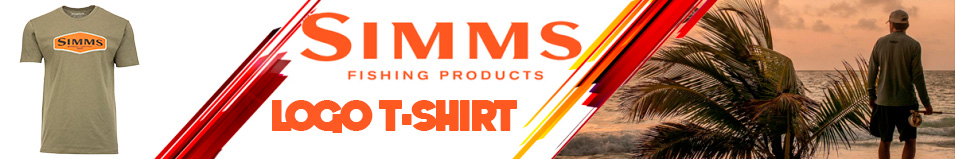 Simms Logo T-Shirt, Military Heather