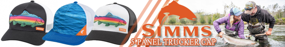 Simms 5-panel Trucker Cap Rainbow Black