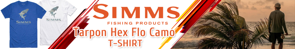 Simms Tarpon Hex Flo Camo T-Shirt White