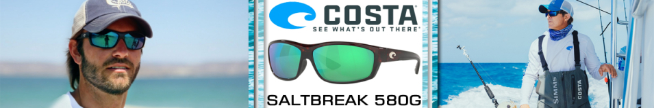 Costa Saltbreak 580G Tortoise/Green Mirror 580G