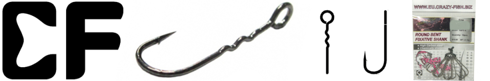 Crazy Fish Round Bent Fixative Shank