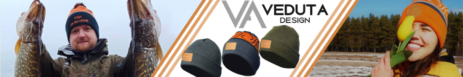 Veduta Winter Hat Cuff Fishing Squad Серый