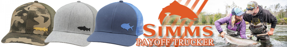Simms Payoff Trucker - Permit, Blue Depths