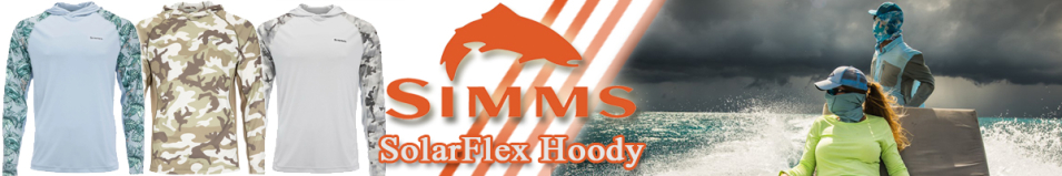 Simms SolarFlex Hoody - Print, Slamdown Steel Blue