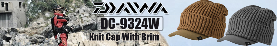 Daiwa DC-9324W Knit Cap With Brim [Gray]