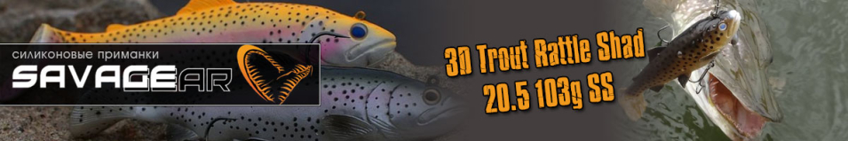 Savagear 3D Trout Rattle Shad 20.5 103g SS