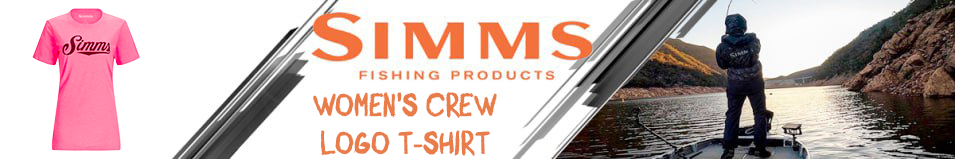 Simms Women's Crew Logo T-Shirt, Watermelon Heather