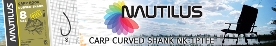 Nautilus Carp Curved Shank NK-1PTFE