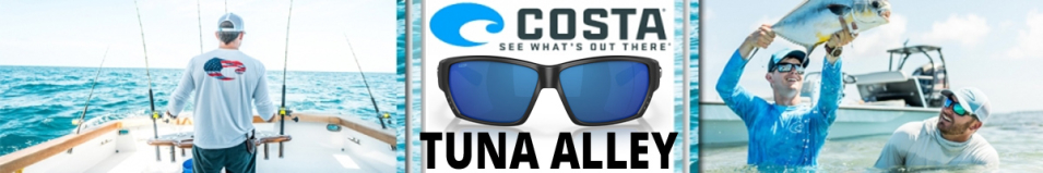 Costa Tuna Alley 580 P Matte Black/Blue Mirror