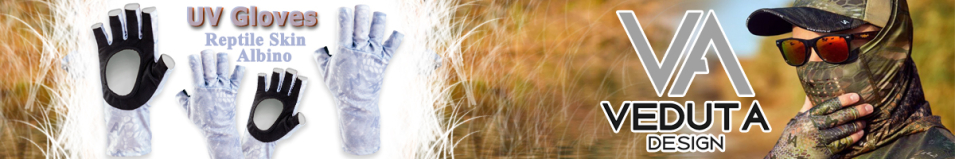 Veduta UV Gloves Reptile Skin Albino