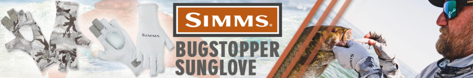 Simms BugStopper SunGlove, Sterling