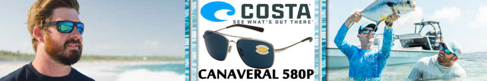 Costa Canaveral 580 P Shiny Palladium/ Gray