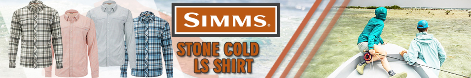Simms Stone Cold LS Shirt, Nightfall Madras Plaid