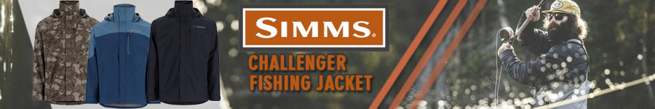 Simms Challenger Fishing Jacket, Regiment Camo Olive Drab