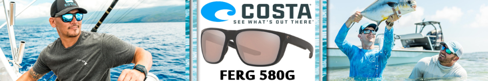 Costa Ferg 580G Matte Black/Cooper Silver Mirrow 580G