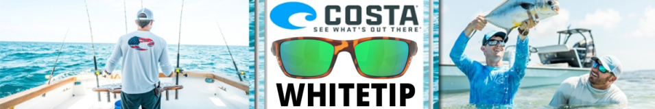 Costa Whitetip 580P Matte Retro Tortoise/Green Mirror