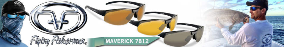 Flying Fisherman 7812BY Maverick Matte Black, Yellow-Amber