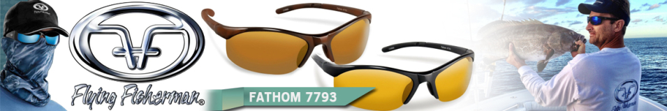 Flying Fisherman 7793BY Fathom Matte Black, Yellow-Amber