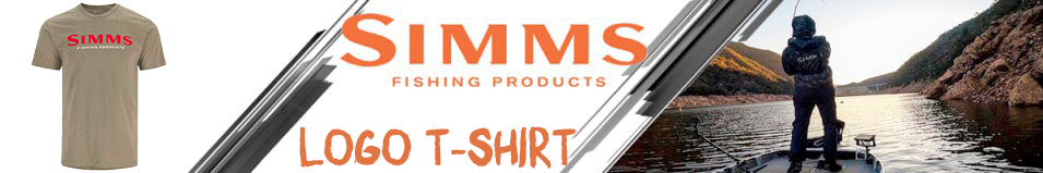 Simms Logo T-Shirt, Simms Orange/Military Heather