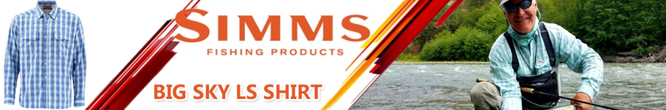 Simms Big Sky LS Shirt, Mist Plaid