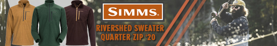 Simms Rivershed Sweater Quarter Zip '20, Forest