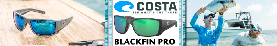 Costa Blackfin Pro 580 GLS Matte Black/Green Mirror 580G