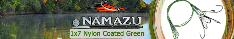 Namazu Leader 1х7 Nylon Coated Green с живцовым крючком