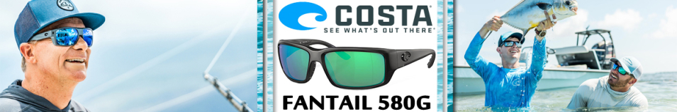 Costa Fantail 580 GLS (Blackout/ Green Mirror Glass-W580, Medium)