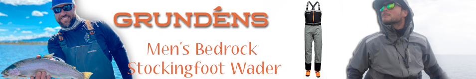 Grundens Men's Bedrock Stockingfoot Wader, Sagebrush