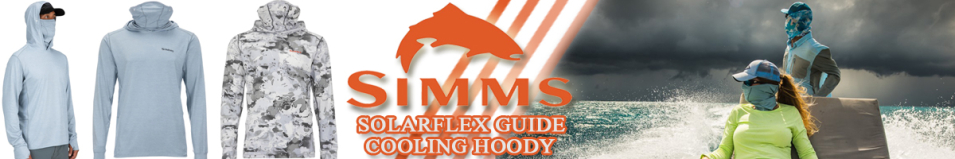 Simms SolarFlex Guide Cooling Hoody, Steel Blue