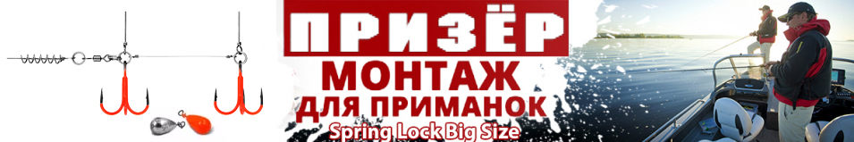 Призёр Spring Lock Big Size стингер со спиралью крашеный