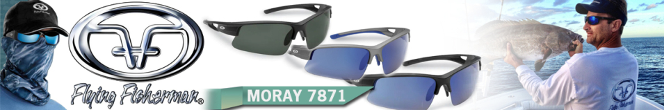 Flying Fisherman 7871GSB Moray Matte Gray Smoke/Blue Mirror