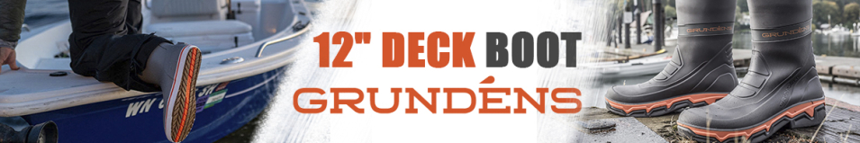Grundens 12 Inch Deck Boot, Anchor