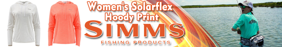 Simms Women's Solarflex Hoody Print, Eddy White