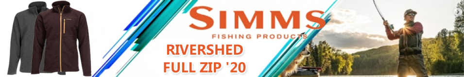 Simms Rivershed Full Zip '20, Carbon