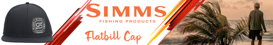 Simms Flatbill Cap, Black