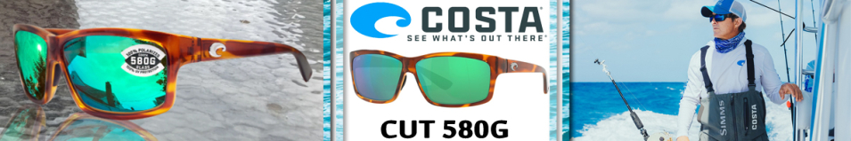 Costa Cut 580G Tortoise/Green Mirror 580G