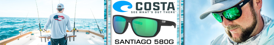 Costa Santiago 580G Net Black/Green Mirror 580G