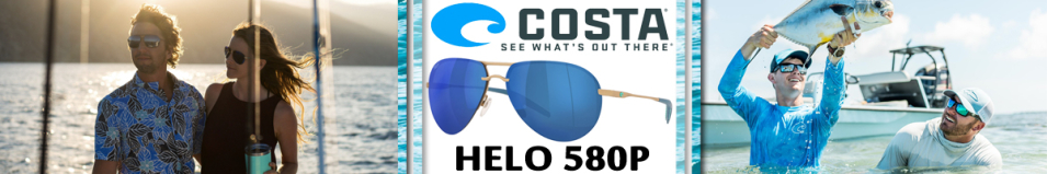 Costa Helo 580P Matte Champagne+Deep Blue/Blue Mirror 580P