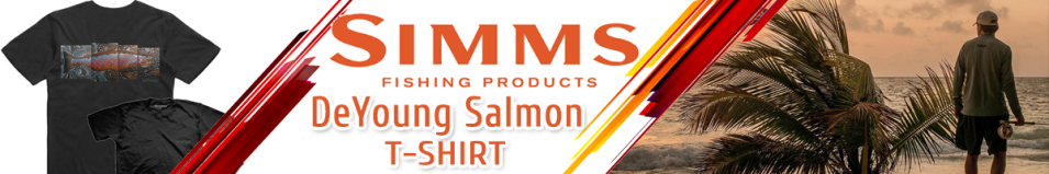 Simms DeYoung Salmon T-Shirt Black