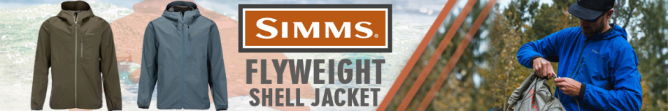 Simms Flyweight Shell Jacket, Dark Stone
