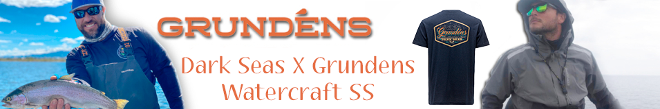 Grundens Dark Seas X Grundens Watercraft SS T-Shirt, Dark Navy