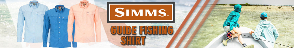 Simms Guide Fishing Shirt, Coral Reef