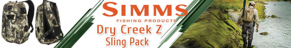 Simms Dry Creek Z Sling Pack, Riparian Camo, 15L