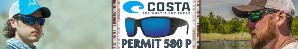 Costa Permit 580 P Blackout/Blue Mirror 