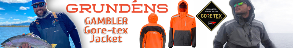 Grundens Gambler Gore-tex Jacket, Red Orange