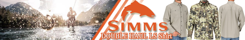 Simms Double Haul LS Shirt, Riparian Camo